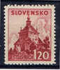 SK+ Slowakei 1941 Mi 81* Gebäude - Unused Stamps