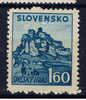 SK Slowakei 1941 Mi 83* Burg - Unused Stamps