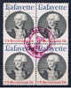 USA 1977 Mi 1304 Lafayette (Viererblock) - Used Stamps