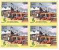 Petrolium, Natural Gas, CNG, Bus, Automobile, Energy, Pipeline, Block Of 4 Stamps, India, - Gaz