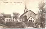 Longpré - L´eglise Et Le Cimetière ( Belle Cpa Animée ) - Saint Amand Longpre