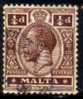 MALTA    Scott #  49  F-VF USED - Malte (...-1964)