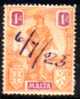 MALTA    Scott #  100  F-VF USED - Malta (...-1964)