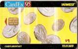 TARJETA DE USA DEL CARDEX 95 DE MONEDAS- COIN  NUEVA-MINT - Timbres & Monnaies