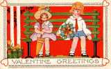 Valentine - Saint-Valentin - Gaufrée - Etat : Beau (voir Scan) - Écrite Written - Valentine's Day