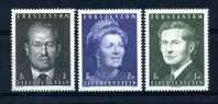 Liechtenstein  :  Yv  479 + 488 + 562  ** - Used Stamps