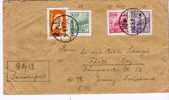 Ch-pr029/ CHINA -  Mi.Nr.  21, 69, 68, 145 Nach  Fürth, Bayern 1952 Ex Shanghai - Cartas & Documentos