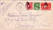 ENTIER POSTAL-ETATS UNIS-COMPLEMENT D'AFFRANCHISSEMENT POUR LA FRANCE - DE PASADENA 12-5-1912 - ...-1900