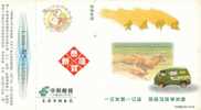 Leopard  Endangered Animals  ,  Prepaid Card , Postal Stationery - Rinoceronti