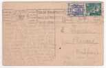 Bordeaux Gare :flamme BOR604 / Carte à 2f50 Du 1 Juin 46 (tarif Du 1/1 Au 31/12/46) Plis D´angle - Lettres & Documents