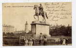 P6 - LYON 2 - Statue De Louis XIV Place Bellecour (carte Animée De 1916) - Lyon 2