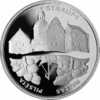 Latvia - 1 Lats Silver Coin City STRAUPE  -2006  Y-silver-proof  CASTLE ,sailboat - Lettonie