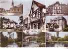 GUER -  8 Vues :  Place De L´Eglise, Château St Gurval,  L´Aff, Mairie & Monument, Moulin & Etang Du Tertre, Vieille Mai - Guer Coetquidan