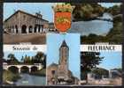 32 FLEURANCE Multivue, Souvenir, Mairie, Chute Gers, Pont, Marché, Halles, Ed CIM 5, CPSM 10x15, 196? - Fleurance