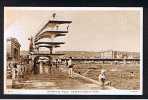 Raphael Tuck Postcard Swimming Pool & Diving Boards Weston-super-Mare Somerset - Ref 247 - Weston-Super-Mare