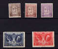 1926     Albert 1er Et Elisabeth, N° 240 / 44**  Sans Charnière   Cote 16 E - Unused Stamps