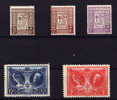 1926 Albert 1er Et Elisabeth, N° 240 / 44**  Postfrich    Cote 16 E - Unused Stamps
