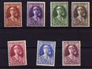Belgique 1931, Reine Elisabeth  Au Bandeau +, N° 326 / 332* Charnière Cote 82,50 E - Unused Stamps