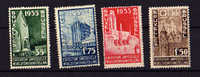 Expo  Universelle De Bruxelles 1935, N° 386 / 389**  Postfris Cote 70 E - Ongebruikt