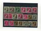 -  BELGIQUE . ENSEMBLE DE TIMBRES . 1936/57 . COL OUVERT . - 1936-1957 Open Kraag