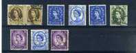 - GRANDE-BRETAGNE . ENSEMBLE DE TIMBRES 1952/71 PERFORES . - Perfins