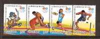 India 2008 III Commonwealth Youth Games Tiger Mascot Wrestling Badminton 4v MNH Inde Indien - Non Classificati