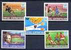 CENTRAFRIQUE 1978, FOOTBALL ARGENTINA '78, 5 Valeurs, NEUFS / Mint. R470 - 1978 – Argentine