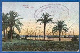 Egypt; Ismailia; Le Lac Timsah; Stempel "Deutsche Proviant Gesellschaft Port Said" - Ismailia