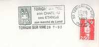 SD0859 Le Chateau Etangs Le Marche Blason Flamme 1993 Torigni Sur Vire - Enveloppes