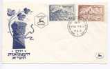 Israel FDC Tel Aviv - Yafo 9-5-1951 Complete Set With Cachet - FDC