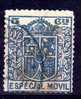 Especial Movil 5 Cts Azul Oscuro, Monarquico º - Revenue Stamps