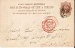 BD031/ BRIT. LEVANT -  Victoria Stationery (GA) Mit C. Entwertung, Constantinopl Nach -London - Levant Britannique