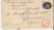 BD033a/ BRIT. LEVANT -   Cover (Brief) Constantinople-Texas B.P.O. 1883, Victoria 2 ½ Pence - Levante Britannico