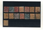 - FRANCE 1900/02. SUITE DE TIMBRES MOUCHON OBLITERES . - 1900-02 Mouchon