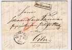 DKV001a/ Aus Dänemark, Kastenform 1863,K.D.O.P.A./Pr. P.A. Hamburg Nach Cöln - ...-1851 Voorfilatelie