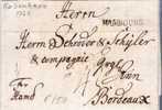 DKV010/  DÄNEMARK - København 1769, Franco Hamburg, 43 Cent Nach Bordeaux - ...-1851 Préphilatélie