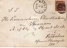 DK-C9019/  DÄNEMARK - Ringsted 1853 Auf Michel 1 II A, Vollrandig - Cartas & Documentos