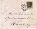 DK-C9021/ DÄNEMARK -  Duplex 86 Auf Mi. 33, Facit 52, Hamburg 1883 - Storia Postale