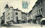 43 - HAUTE LOIRE - BRIOUDE - PLACE FENERIE - RESTAURANT Des TOURELLES - CLICHE 1900 - Brioude