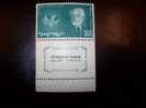 ISRAEL 1954 20TH ANNIVERSARY DEATH BARON DE ROTHCHILD MINT TAB STAMP - Unused Stamps (with Tabs)