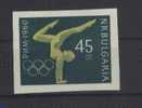 BULGARIE    N°1033 Non Dentelé **  JO 1960    Gymnastique - Gymnastik