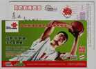 Yaoming Basketball Shooting,China 2007 China Unicom Huzhou Branch Advertising Pre-stamped Card - Baloncesto