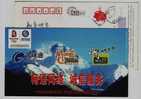 Mt.Everest,CN 07 China Mobile The Official Partner Of The Beijing 2008 Olympic Games Advertising Pre-stamped Card - Klimmen