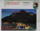 River Rafting On Bubber Boat,CN03 Mt.Wuyishan World Cultural & Natural Heritage Site Tourism Advert Pre-stamped Card - Rafting