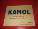 BUVARD : KAMOL-LABORATOIRES SECLO  -TAILLE: 13.5 X 10.5 CM - Produits Pharmaceutiques