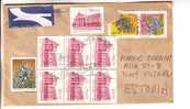 GOOD Postal Cover SOUTH AFRICA To ESTONIA 2008 - Nice Stamped: Architecture; Flowers - Other & Unclassified