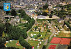 Carte Postale  50. Villedieu  Les Tennis Et Le Camping  Vue D'avion Le Cirque  Trés Beau Plan - Villedieu