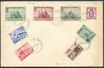 Séries Basilique De Koekelbergh Et Expostion De L´EAU Obl. Sc LIEGE Exposition Internationale De L´Eau S/L. Du 20-8-1939 - Storia Postale