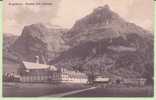 SUISSE.ENGELBERG.KLOSTER MIT HAHNEN  Cp Abimé Sur Coté Droit Visible Du  Dos - Engelberg