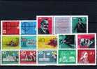 DDR Jahrgang 1962 22 Ausgaben Naturschutz Bis Kosmos 869/2-926/3 ** 100€ - Collections (with Albums)